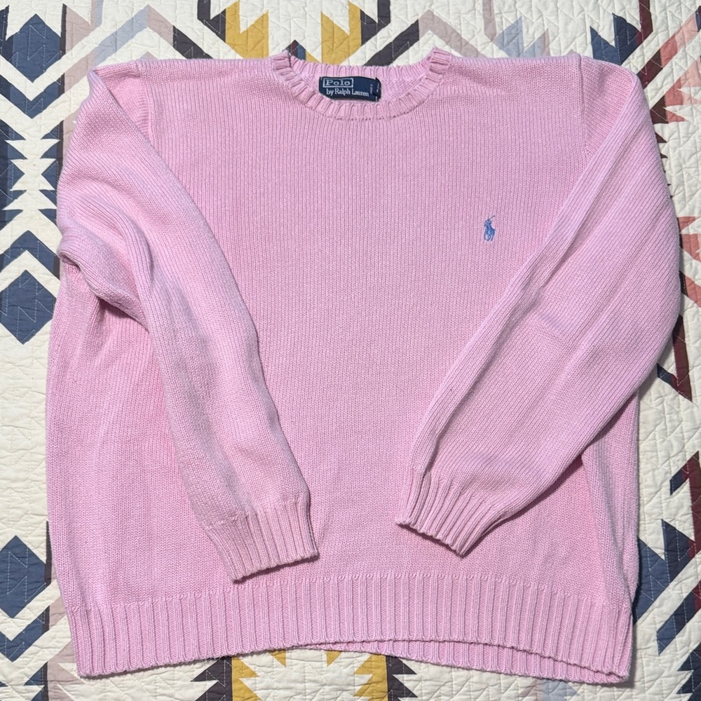 Polo by Ralph Lauren Light Pink Crewneck Sweater